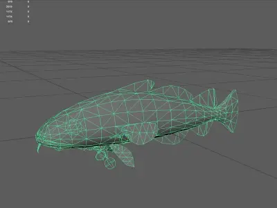 Arcticcod Low-poly 3D model