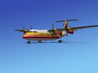 DHC-7 Dehavilland Canada 3D model