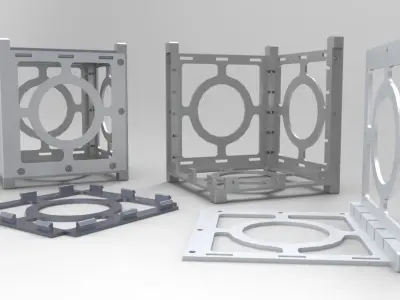 Cube Cube metal frame with two parts Free 3D print model