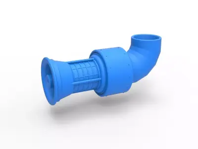 Jet engine 7 Scale 1 to 25 3D print model