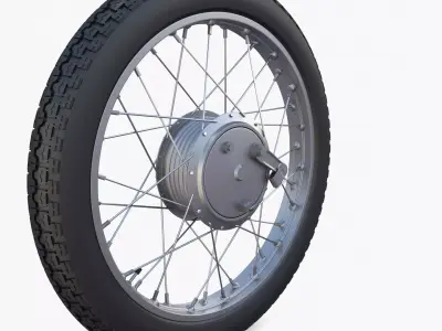 Moped wheel 3D model