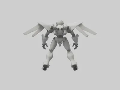 Robot version of a pilot model 3D model