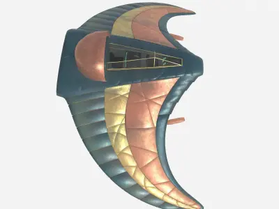 Glider Guauld Low-poly 3D model