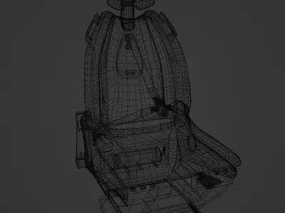 sci-fi seat Free low-poly 3D model