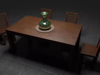 Set de comedor 3D model