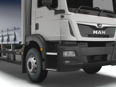 MAN TGM Curtainside 2019 3D model