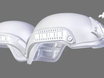 SOLDIER Helmet Bulletproof 02 3D model