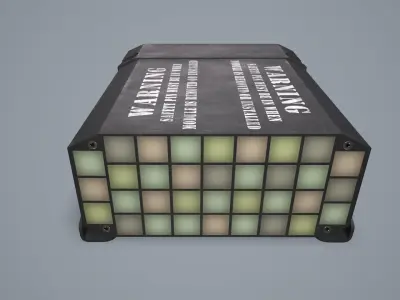  Aircraft M130 Flares Dispenser Low-poly 3D model