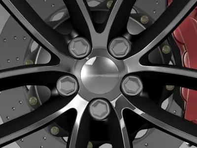 Dodge Challenger 392 wheel 2015 3D model