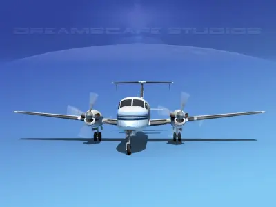 Beechcraft B1900C V03 3D model