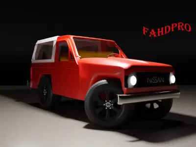 Nissan Patrol 1985 Low-poly 3D model