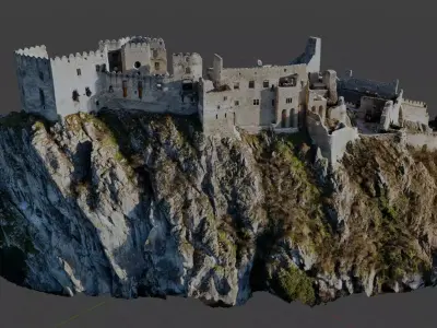 Medieval Beckov castle ruins Free 3D model