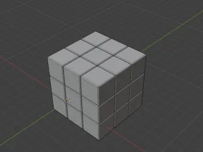 Free Rubix Cube Free low-poly 3D model