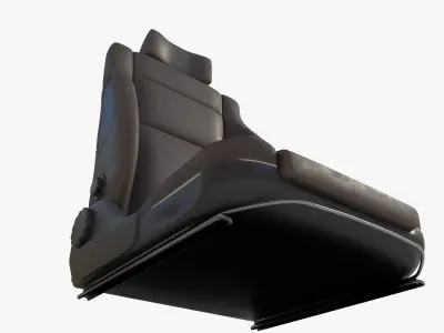 leather car seat 3D model