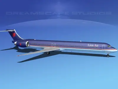 McDonnell Douglas MD-80 Lion 3D model