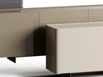 Eforma ALMA PREMIUM Lacquer Sideboard Free 3D model