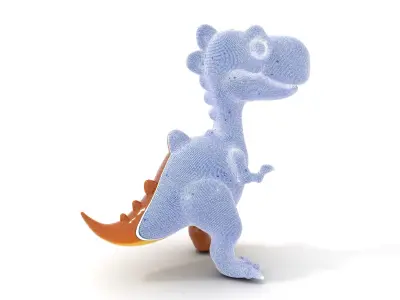 Cartoon Dinosaur Model Pack  Animated Character Low-poly 3D model