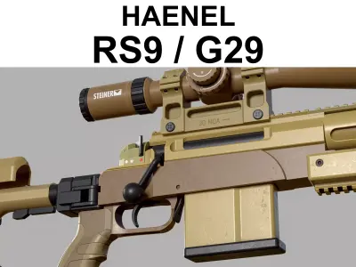 Haenel RS9 - G29 - Replice - LOW POLY Low-poly 3D model