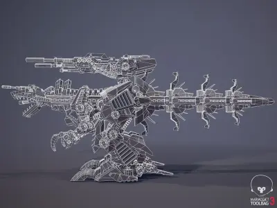 Zoid Genosaurer model 3D PBR  3D model