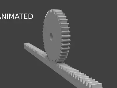 pinion rank 3D model