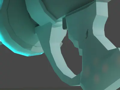 Frost blaster Low-poly 3D model