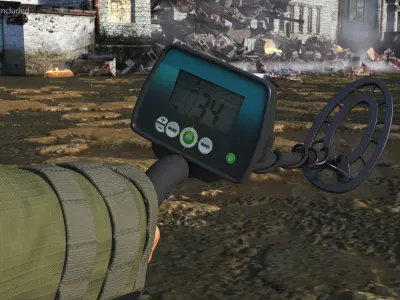 EOD 10 Bomb Suit Metal Detector 3D model