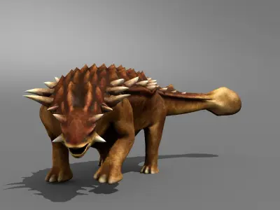 Ankylosaur Jurassic Dinosaur Low-poly 3D model