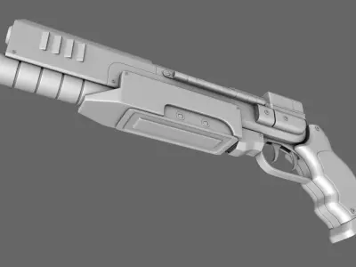 223 Pistol Gun 3D model