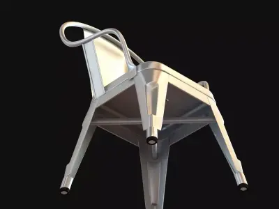 Xavier Pauchard Marais Chair Galvanized Kids Version 3D model