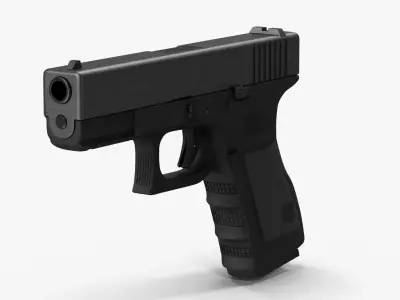 Glock 19 Low-poly 3D model