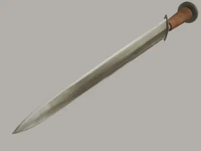 Chinese sword Qin dynasty Free 3D model