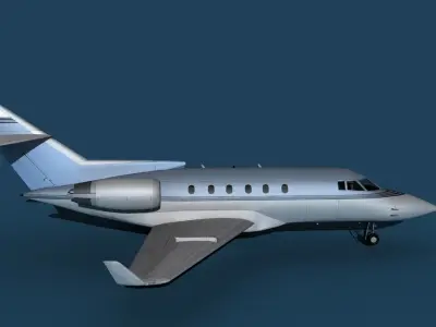 Hawker Siddley 800SR V09 3D model