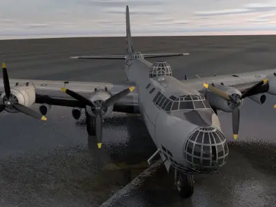 Douglas XB-19 Behemoth 3D model