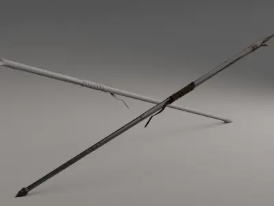 Bloody Spartan spear 3D model