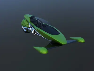 Futuristic Motorcycle 3D model
