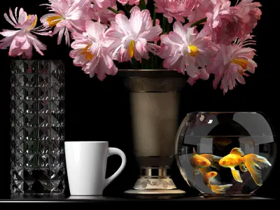 DECOR VASE SET 11 3D model