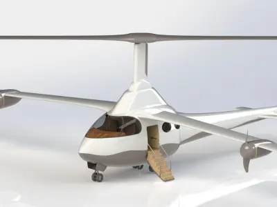 eVTOL Airplane 3D model