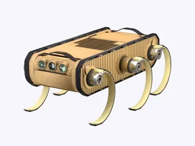 RHex Robot Boston Dynamics Low-poly 3D model