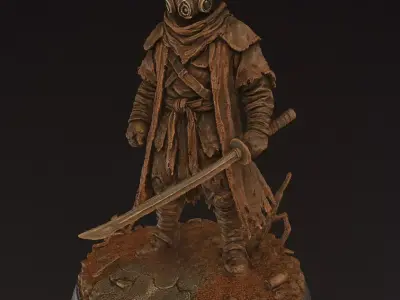 Desert Nomad Samurai  3D model