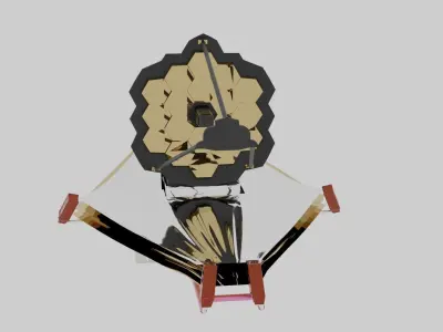 James webb space telescope  Low-poly 3D model