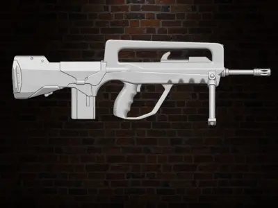 Famas Collection v2 3D printables for action figures 3D print model