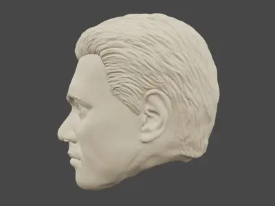 Clone trooper Star Wars head sculpt for custom figure 3D print model