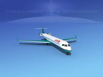 Bombardier CRJ1000 America West 3D model