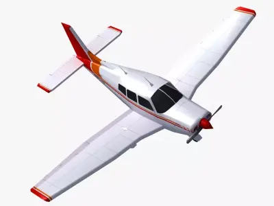 Piper Cherokee Low-poly 3D model