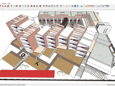 Sketchup Kindergarten B1 3D model
