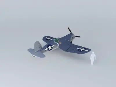 A airplane fighter plane 3D model