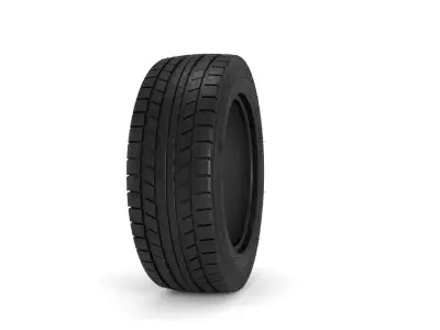 Detailed car tire model 3D model