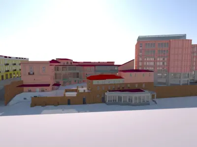 Part of Tbilisi 3D model