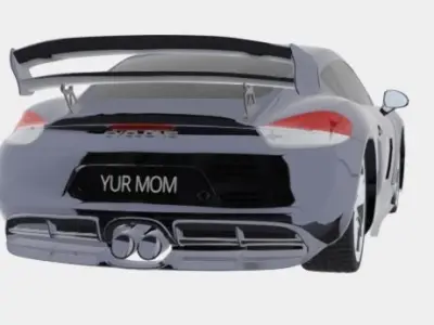 Porsche Cayman GT4 Free 3D model