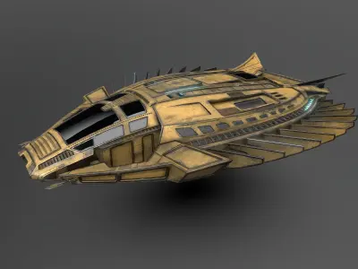 41Royal-Talon spaceship 3D model